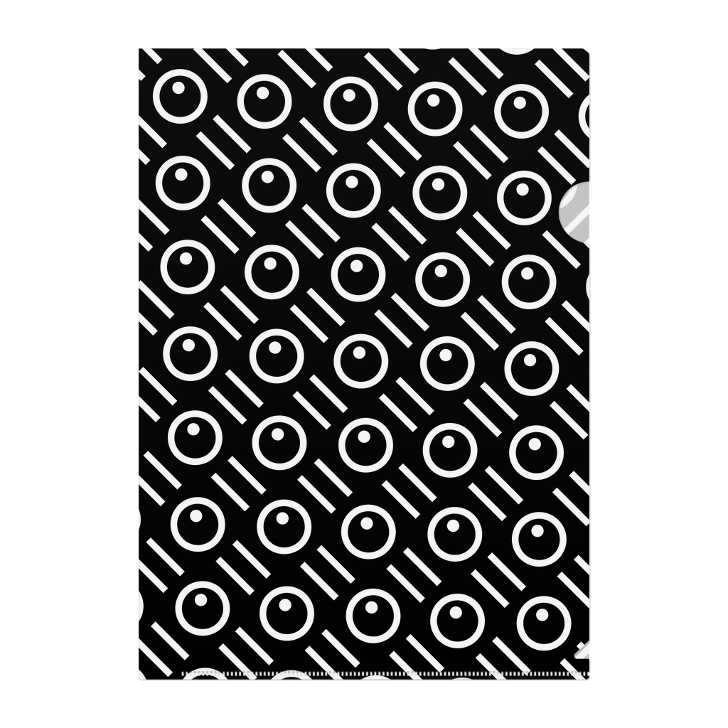 101DESIGNのロゴ総柄クリアファイル